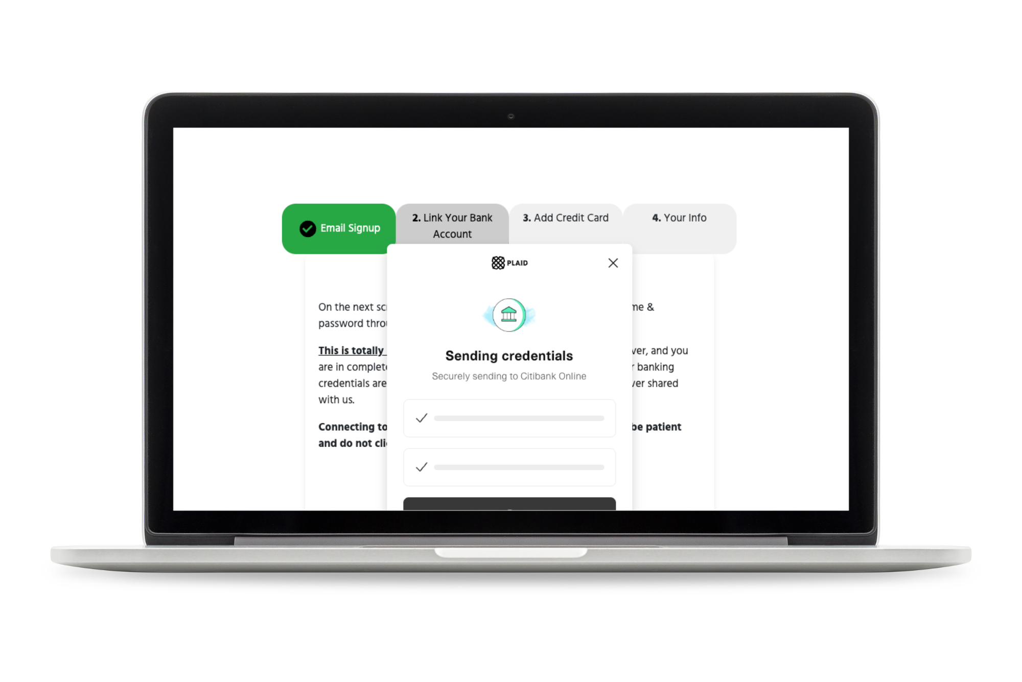 The MyChange donor portal — a secure, bank-linked giving dashboard